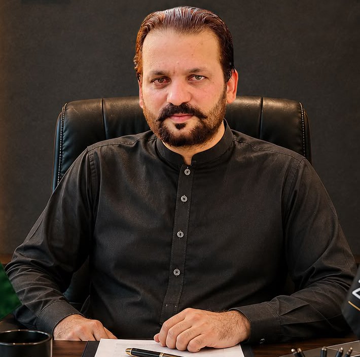 Mujahid Maalik Zaidi, CEO of Zaidi & Co, at the company office in Hafizabad